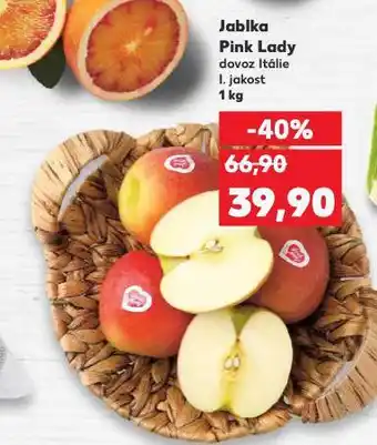 Kaufland Jablka pink lady nabídka