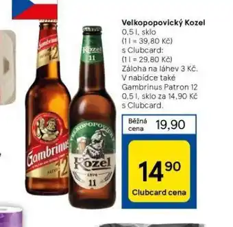 Tesco Pivo velkopopovický kozel 10 nabídka