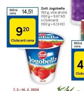 Tesco Zott jogobella nabídka