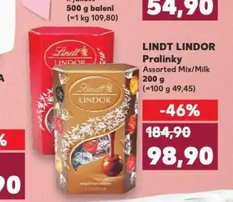 Kaufland Lindt lindor pralinky nabídka
