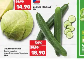 Kaufland Okurka salátová nabídka
