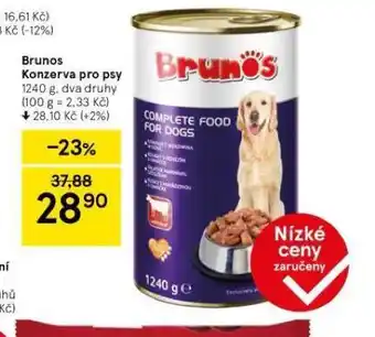 Tesco Brunos konzerva pro psy nabídka