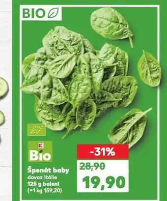Kaufland Špenát baby nabídka