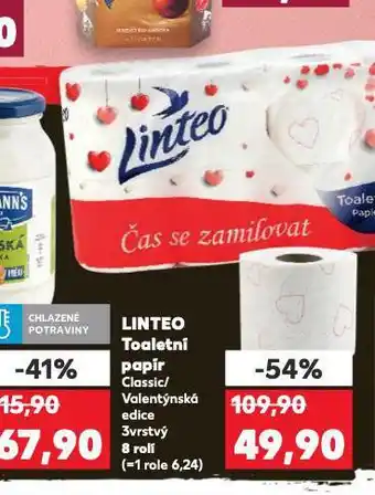 Kaufland Linteo toaletní papír nabídka