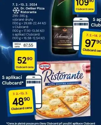 Tesco Dr. oetker pizza ristorante nabídka