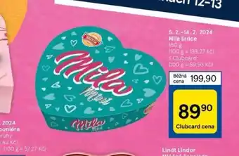 Tesco Mila srdce nabídka
