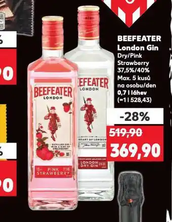 Kaufland Beefeater london gin nabídka