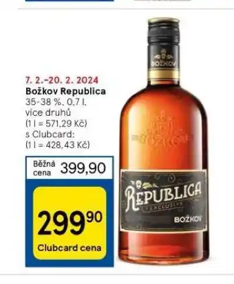 Tesco Božkov republica nabídka