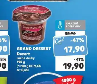 Kaufland Grand dessert dezert nabídka
