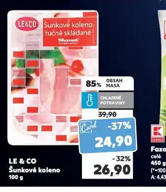 Kaufland Le & co šunkové koleno nabídka
