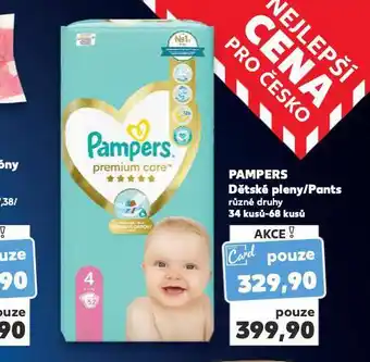 Kaufland Pampers dětské plenky nabídka