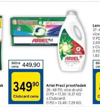 Tesco Ariel prací prostředek nabídka