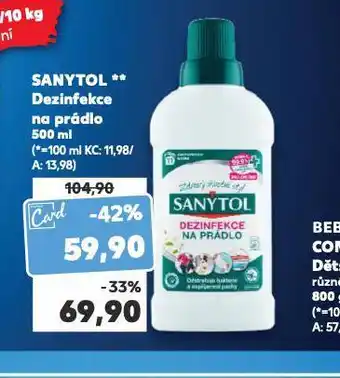 Kaufland Sanytol dezinfekce na prádlo nabídka