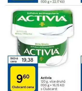 Tesco Activia nabídka