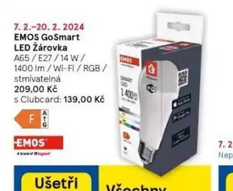 Tesco Emos gosmart led žárovka nabídka