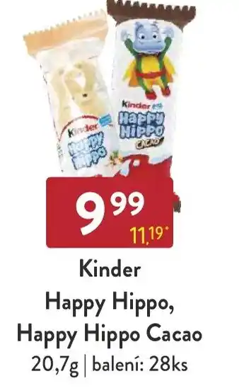 Qanto Kinder Happy Hippo, Happy Hippo Cacao nabídka