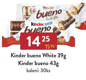 Qanto Kinder bueno White 39g Kinder bueno 43g nabídka