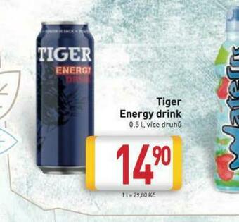 Billa Tiger energy drink nabídka