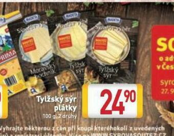 Billa Tylžský sýr plátky nabídka