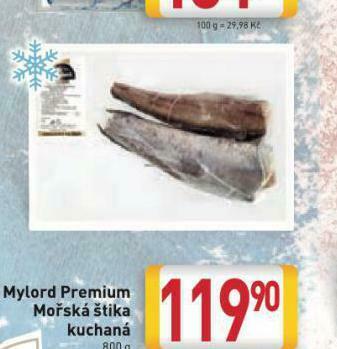 Billa Mylord premium mořská štika kuchaná nabídka