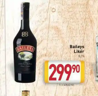 Billa Baileys likér nabídka