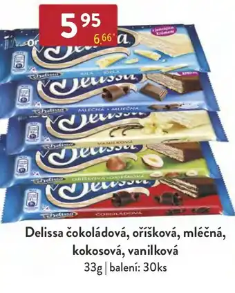 Qanto Delissa čokoládová, oříšková, mléčná, kokosová, vanilková nabídka