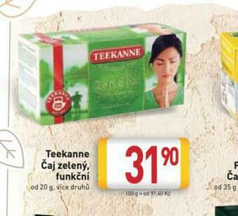 Billa Teekanne čaj zelený, funkční nabídka