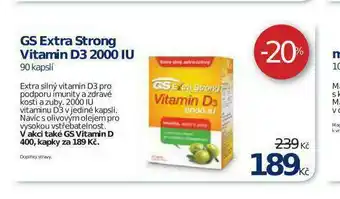 Benu Gs extra strong vitamin d3 nabídka