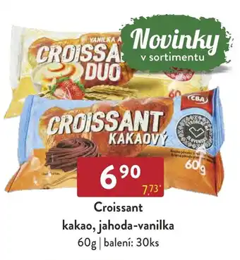 Qanto Croissant kakao, jahoda-vanilka nabídka