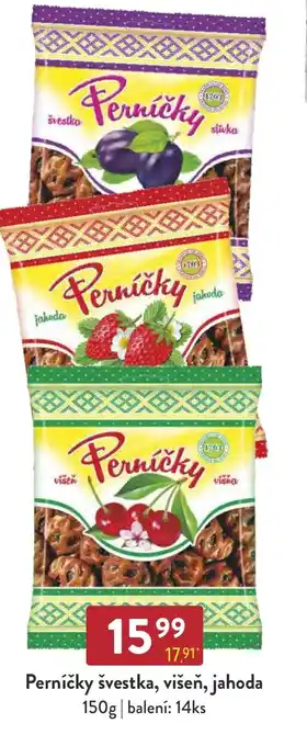 Qanto Perníčky švestka, višeň, jahoda nabídka