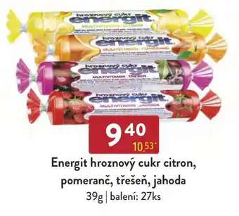 Qanto Energit hroznový cukr citron, pomeranč, třešeň, jahoda nabídka