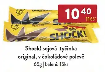 Qanto Shock! sojová tyčinka original, v čokoládové polevě nabídka
