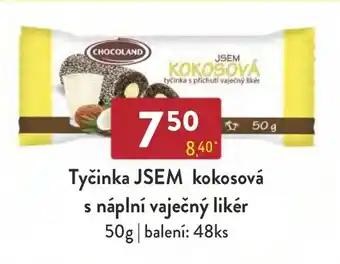 Qanto Tyčinka JSEM kokosová s náplní vaječný likér nabídka