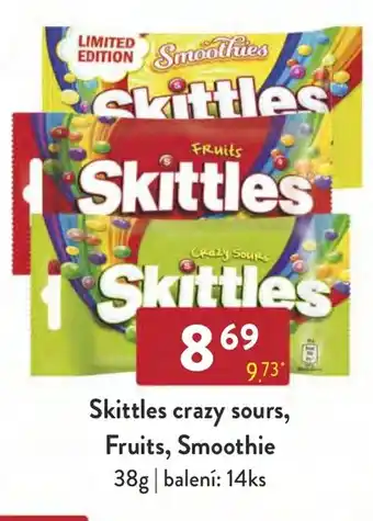 Qanto Skittles crazy sours, Fruits, Smoothie nabídka
