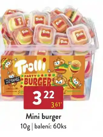 Qanto Mini burger nabídka