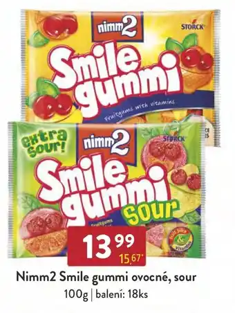 Qanto Nimm2 Smile gummi ovocné, sour nabídka