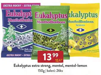 Qanto Eukalyptus extra strong, mentol, mentol-lemon nabídka