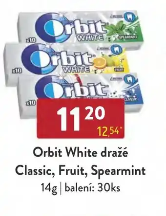 Qanto Orbit White dražé Classic, Fruit, Spearmint nabídka