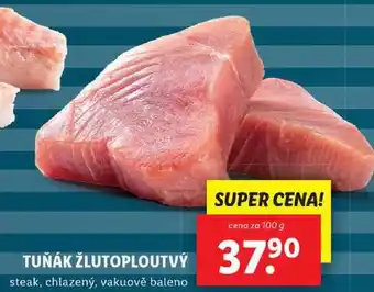 Lidl TUŇÁK ŽLUTOPLOUTVÝ, cena za 100 g nabídka