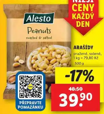 Lidl ARAŠÍDY, 500 g nabídka