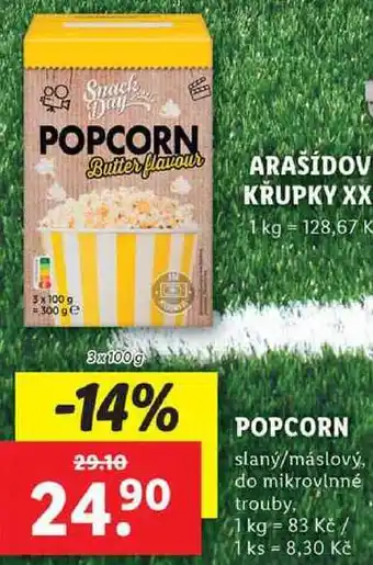 Lidl POPCORN, 3x 100 g nabídka
