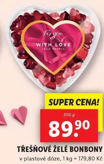 Lidl TŘEŠŇOVÉ ŽELÉ BONBONY, 500 g nabídka