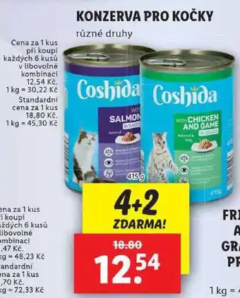 Lidl KONZERVA PRO KOČKY, 415 g nabídka