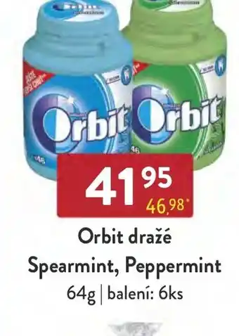 Qanto Orbit dražé Spearmint, Peppermint nabídka