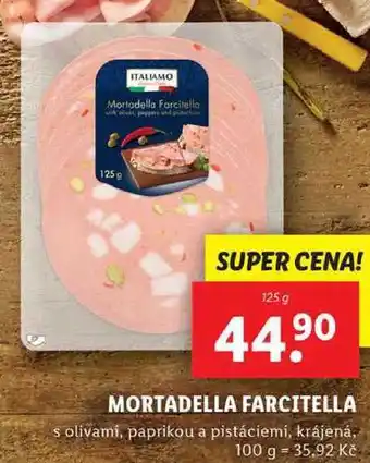 Lidl MORTADELLA FARCITELLA, 125 g nabídka