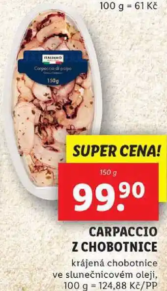 Lidl CARPACCIO Z CHOBOTNICE, 150 g nabídka
