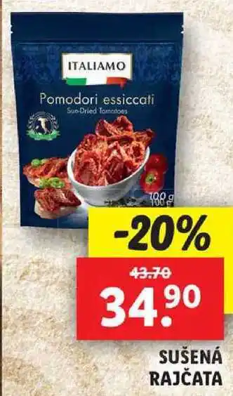 Lidl SUŠENÁ RAJČATA, 100 g nabídka