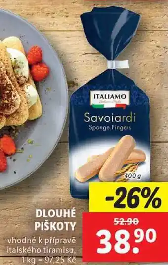 Lidl DLOUHÉ PIŠKOTY, 400 g nabídka