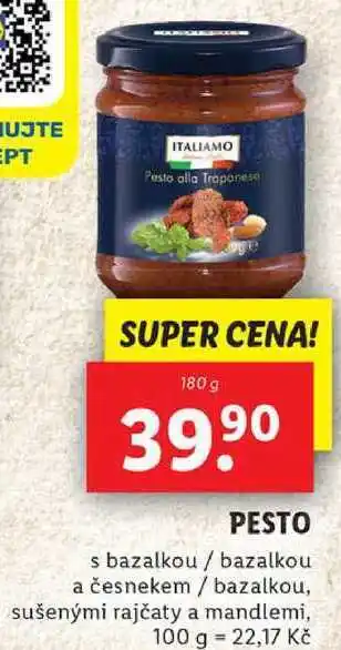 Lidl PESTO, 180 g nabídka