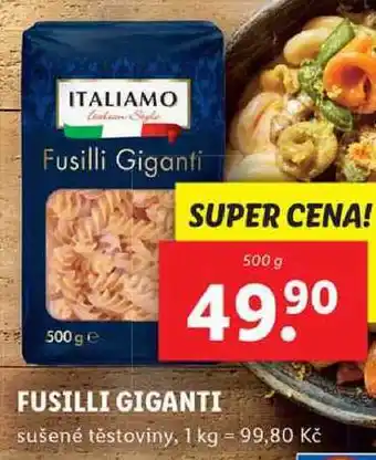 Lidl FUSILLI GIGANTI, 500 g nabídka